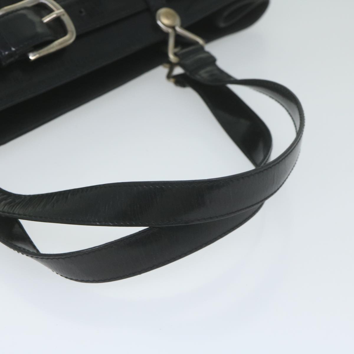 Christian Dior Hand Bag Nylon Black Auth bs10556