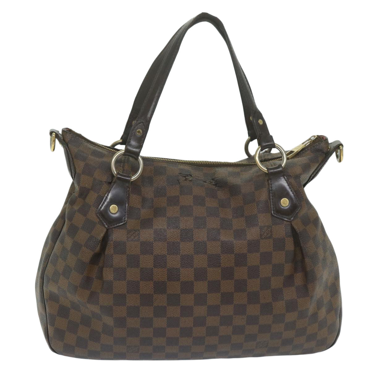 LOUIS VUITTON Damier Ebene Evora MM Tote Bag N41131 LV Auth bs10619