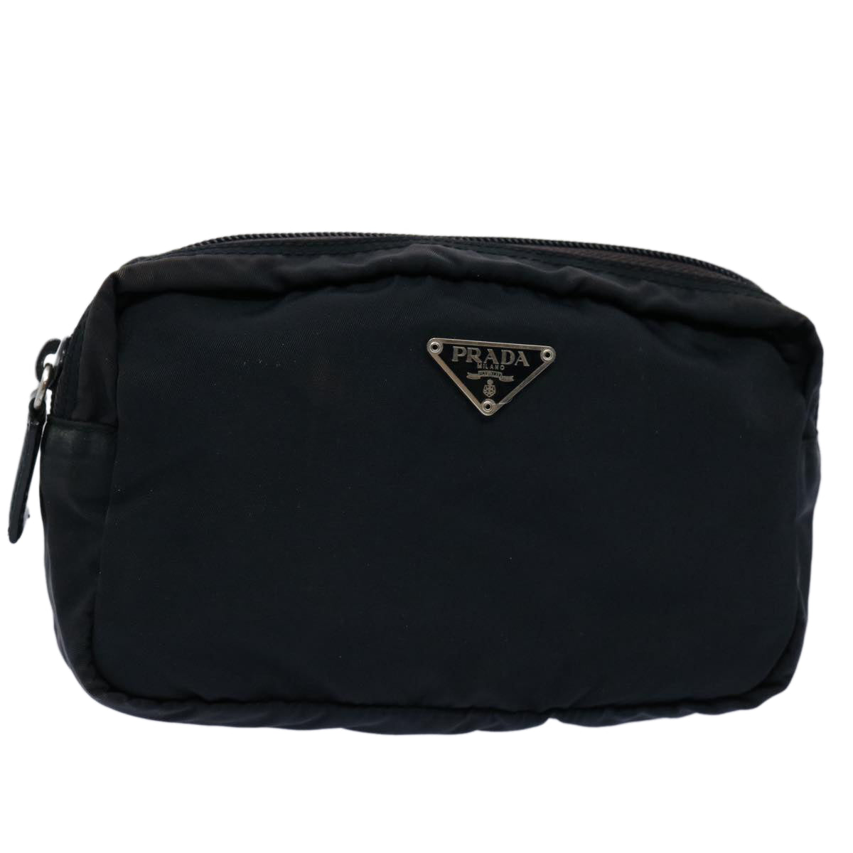 PRADA Pouch Nylon Black Auth bs10629