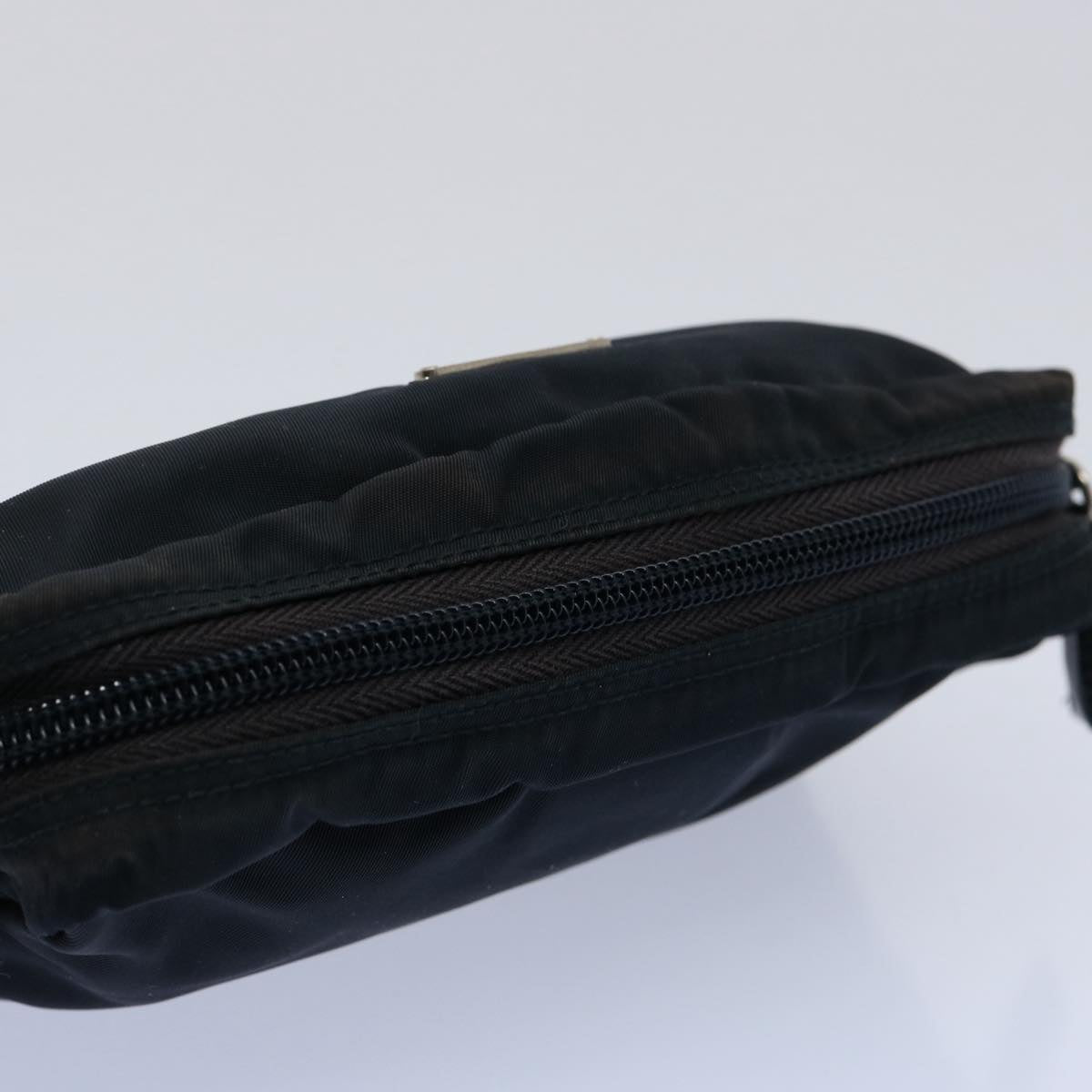 PRADA Pouch Nylon Black Auth bs10629