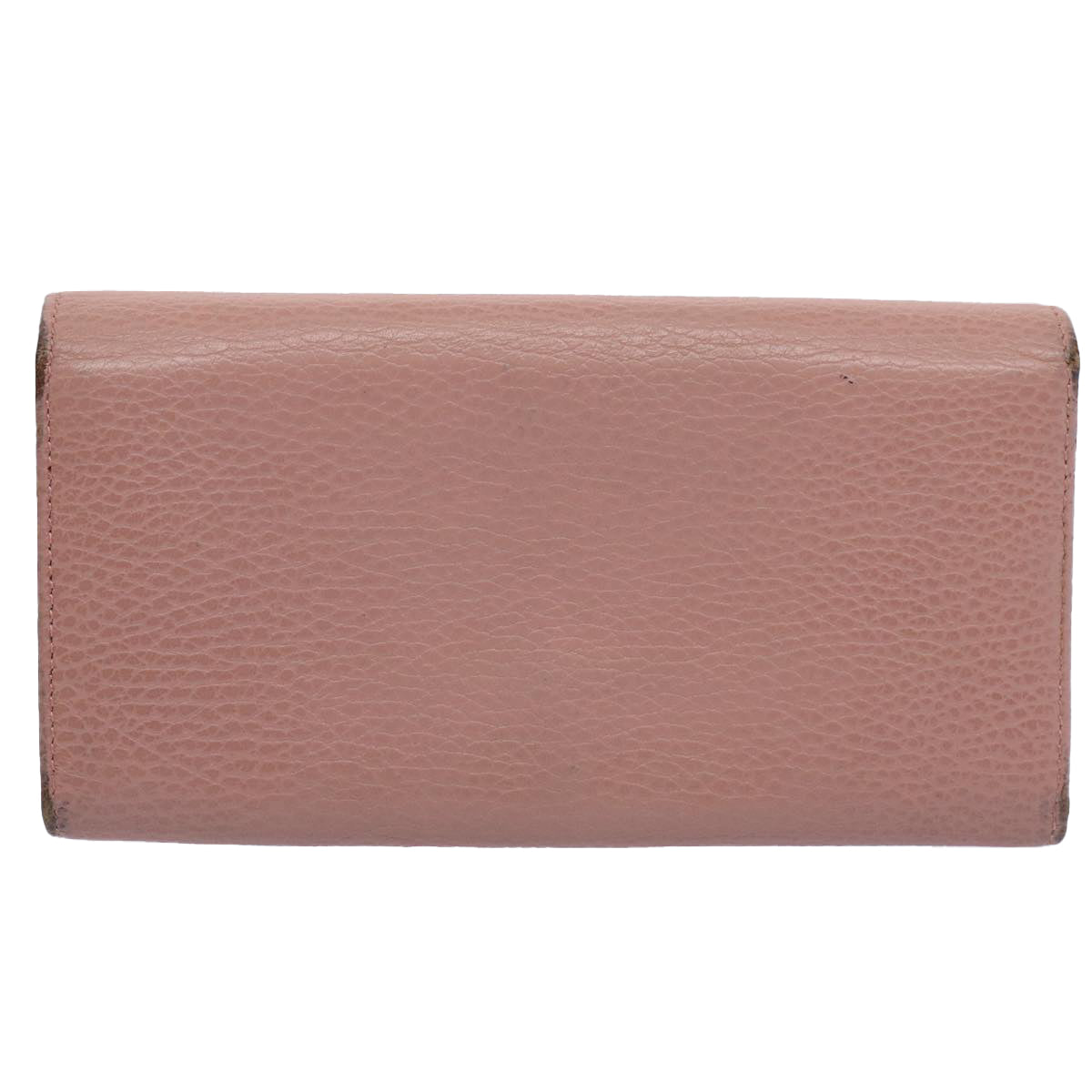 GUCCI Long Wallet Leather Pink 354498 Auth bs10632