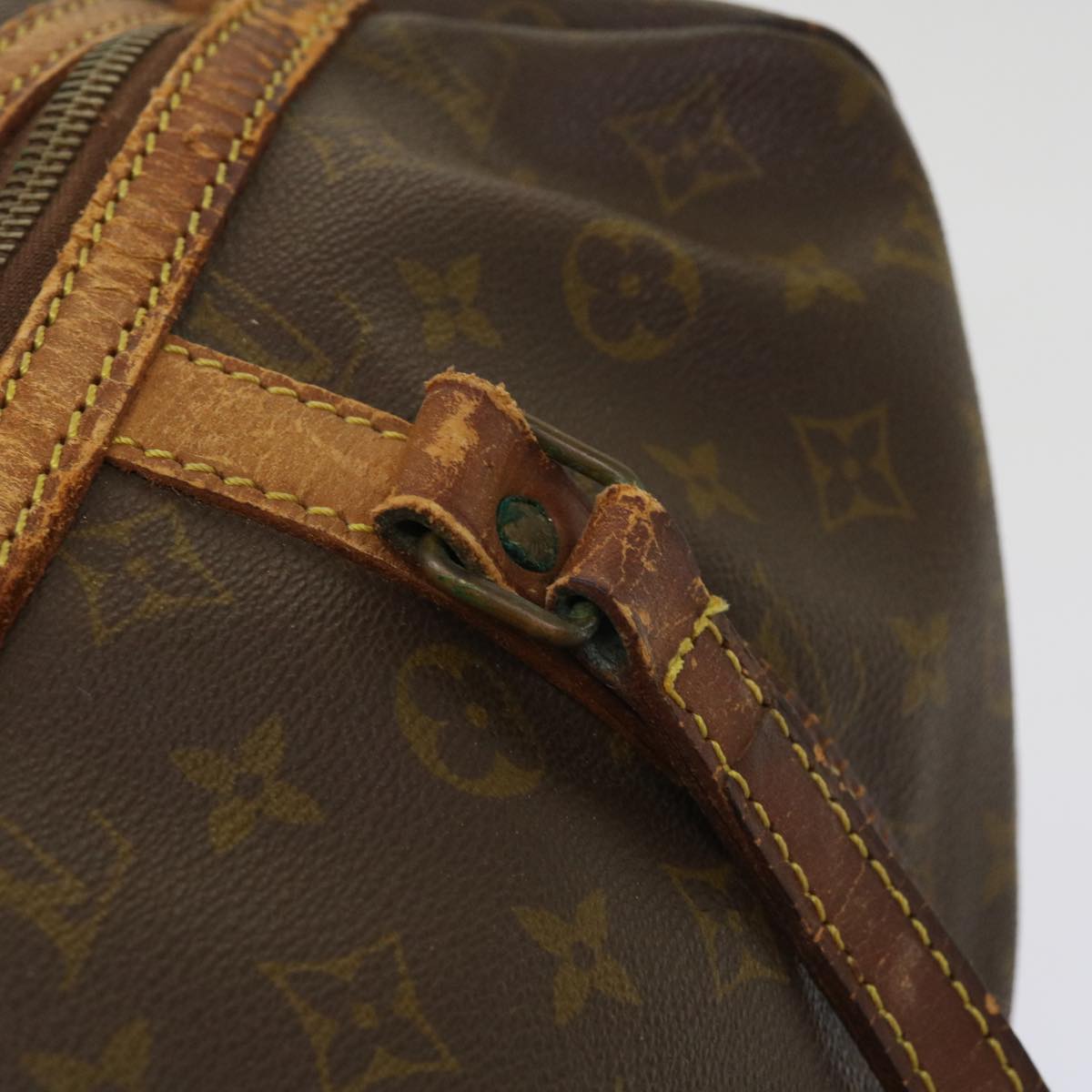 LOUIS VUITTON Monogram Sac Souple 35 Boston Bag M41626 LV Auth bs10643