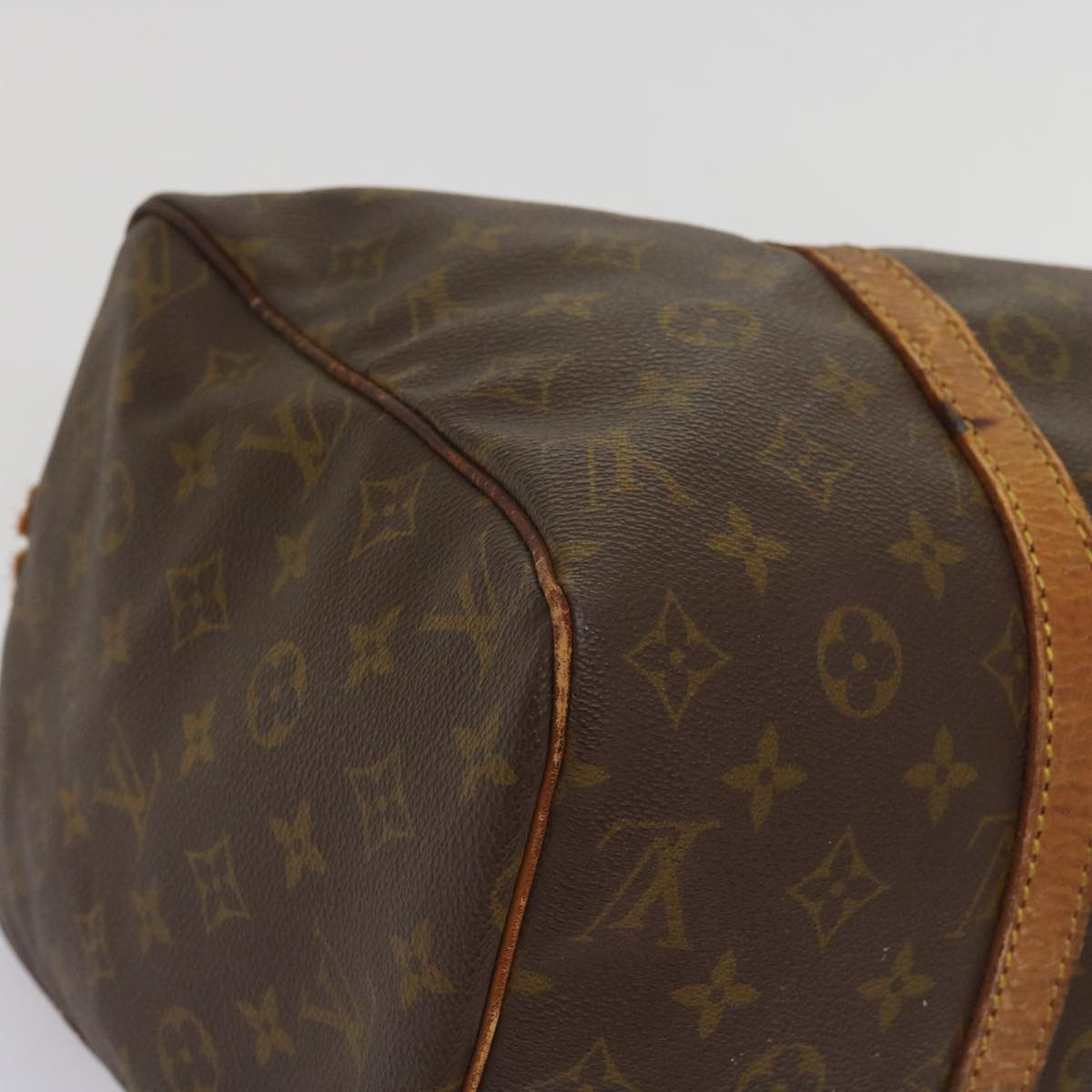 LOUIS VUITTON Monogram Sac Souple 35 Boston Bag M41626 LV Auth bs10643