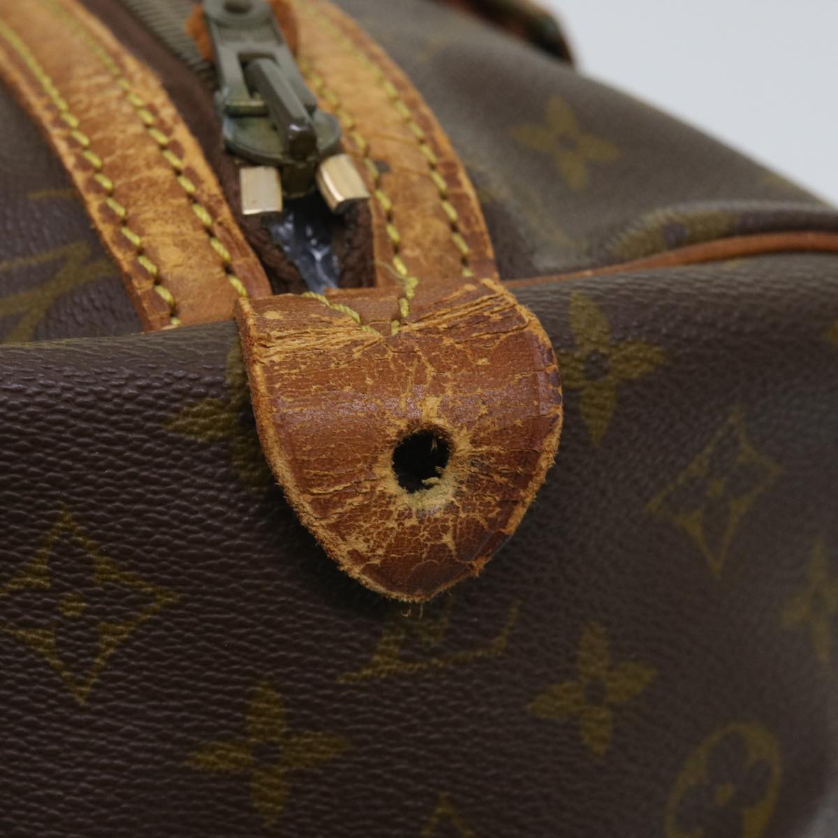 LOUIS VUITTON Monogram Sac Souple 35 Boston Bag M41626 LV Auth bs10643