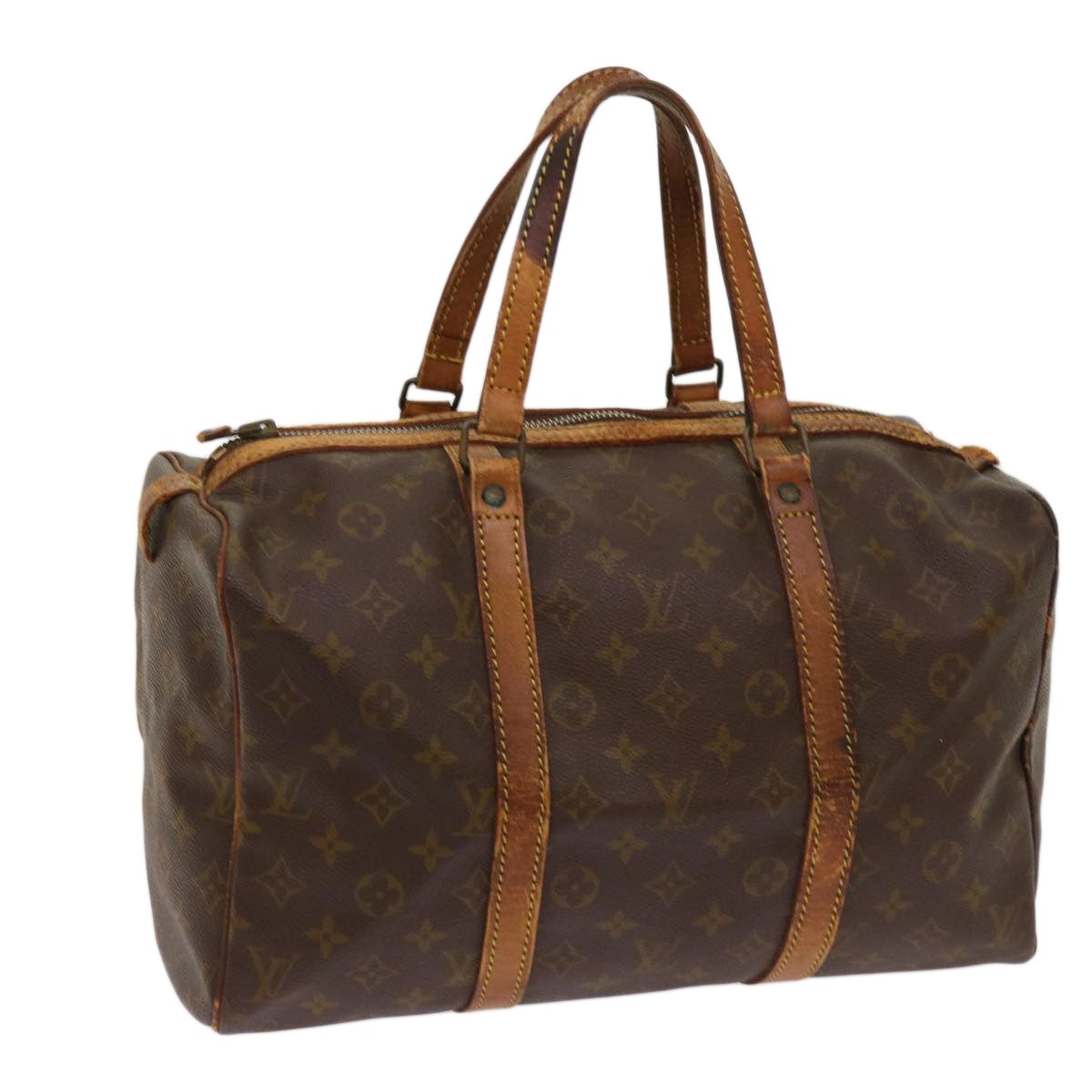 LOUIS VUITTON Monogram Sac Souple 35 Boston Bag M41626 LV Auth bs10643