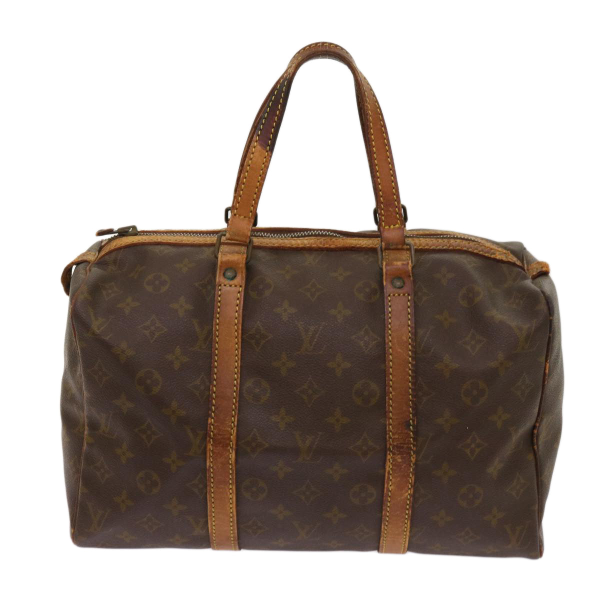 LOUIS VUITTON Monogram Sac Souple 35 Boston Bag M41626 LV Auth bs10643