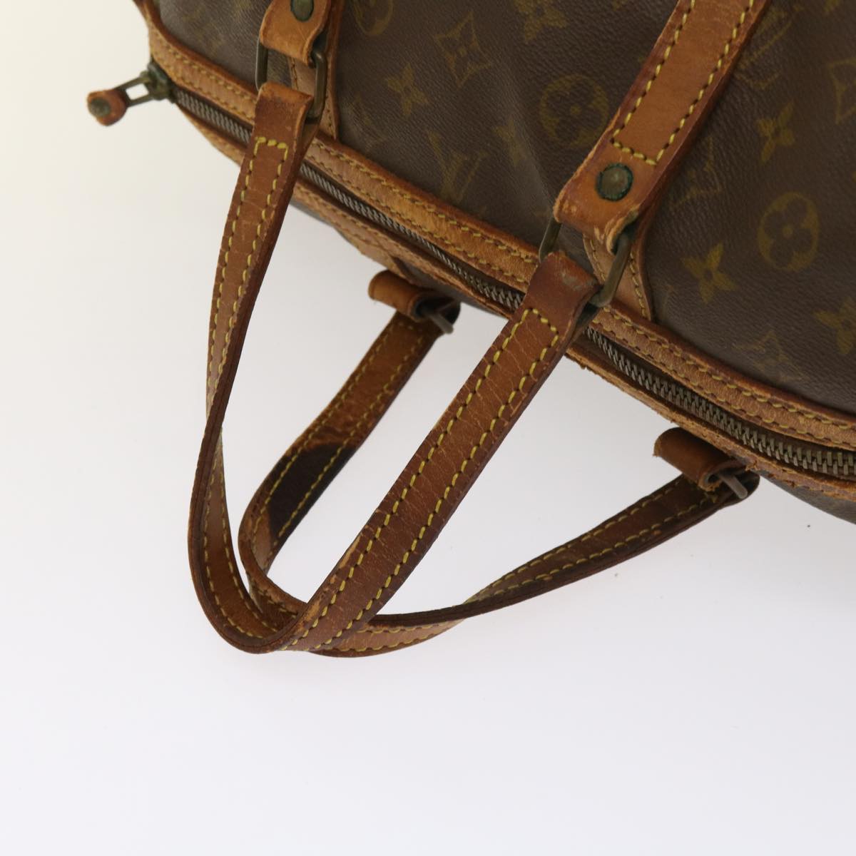 LOUIS VUITTON Monogram Sac Souple 35 Boston Bag M41626 LV Auth bs10643