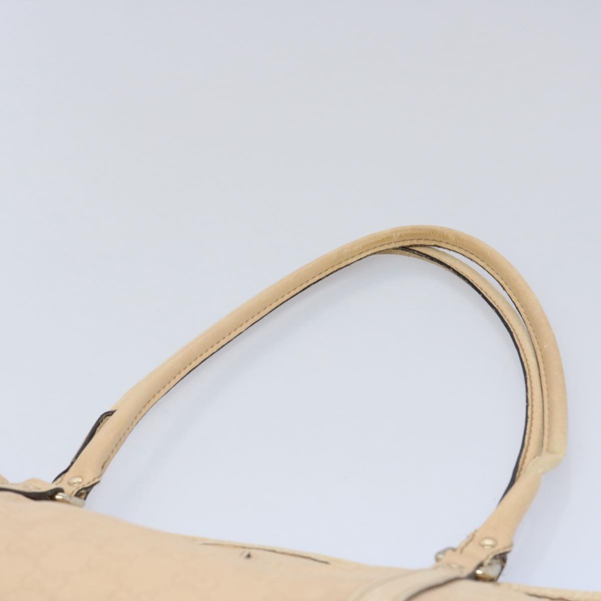 GUCCI GG Canvas Guccissima Tote Bag Beige 197953 Auth bs10664