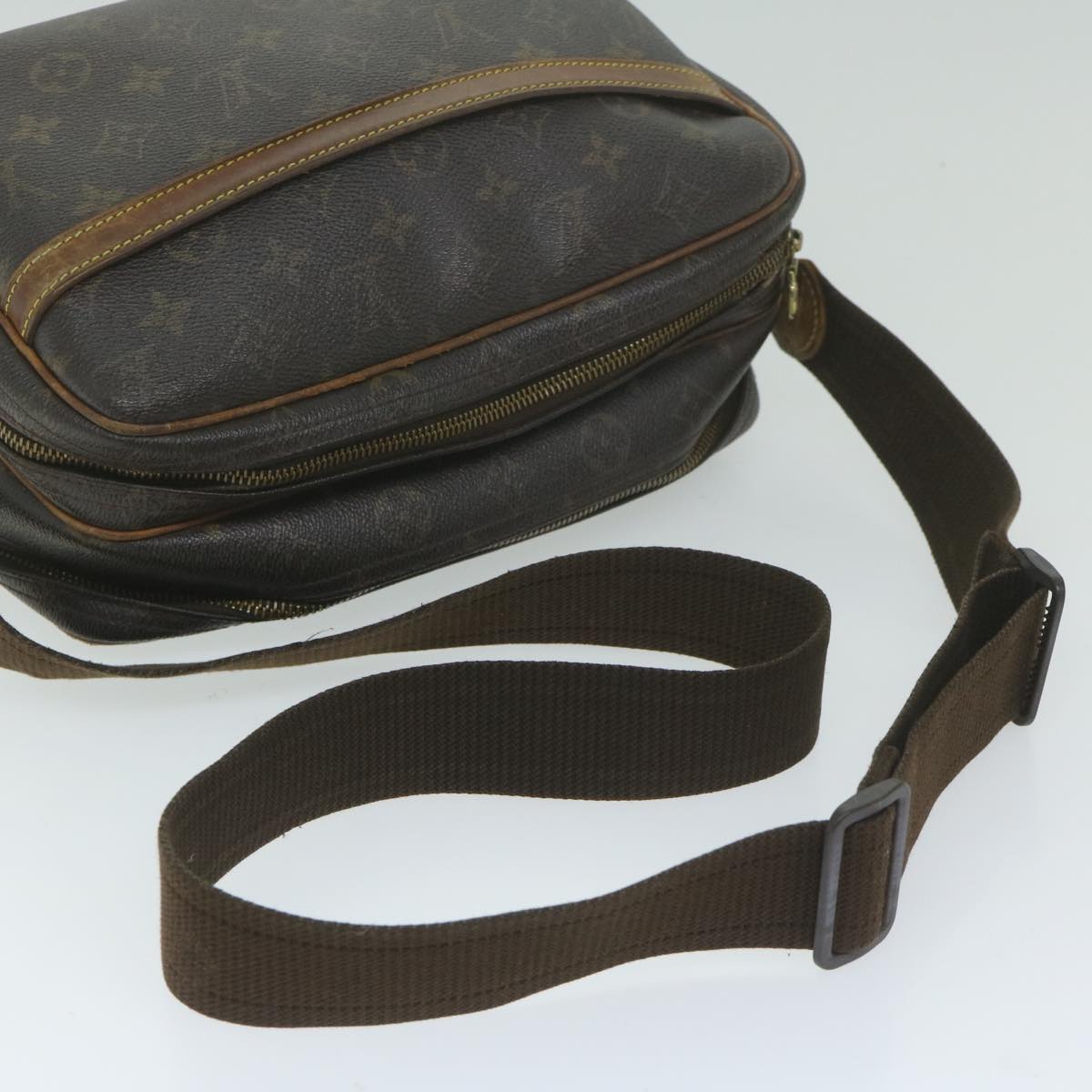 LOUIS VUITTON Monogram Reporter PM Shoulder Bag M45254 LV Auth bs10741