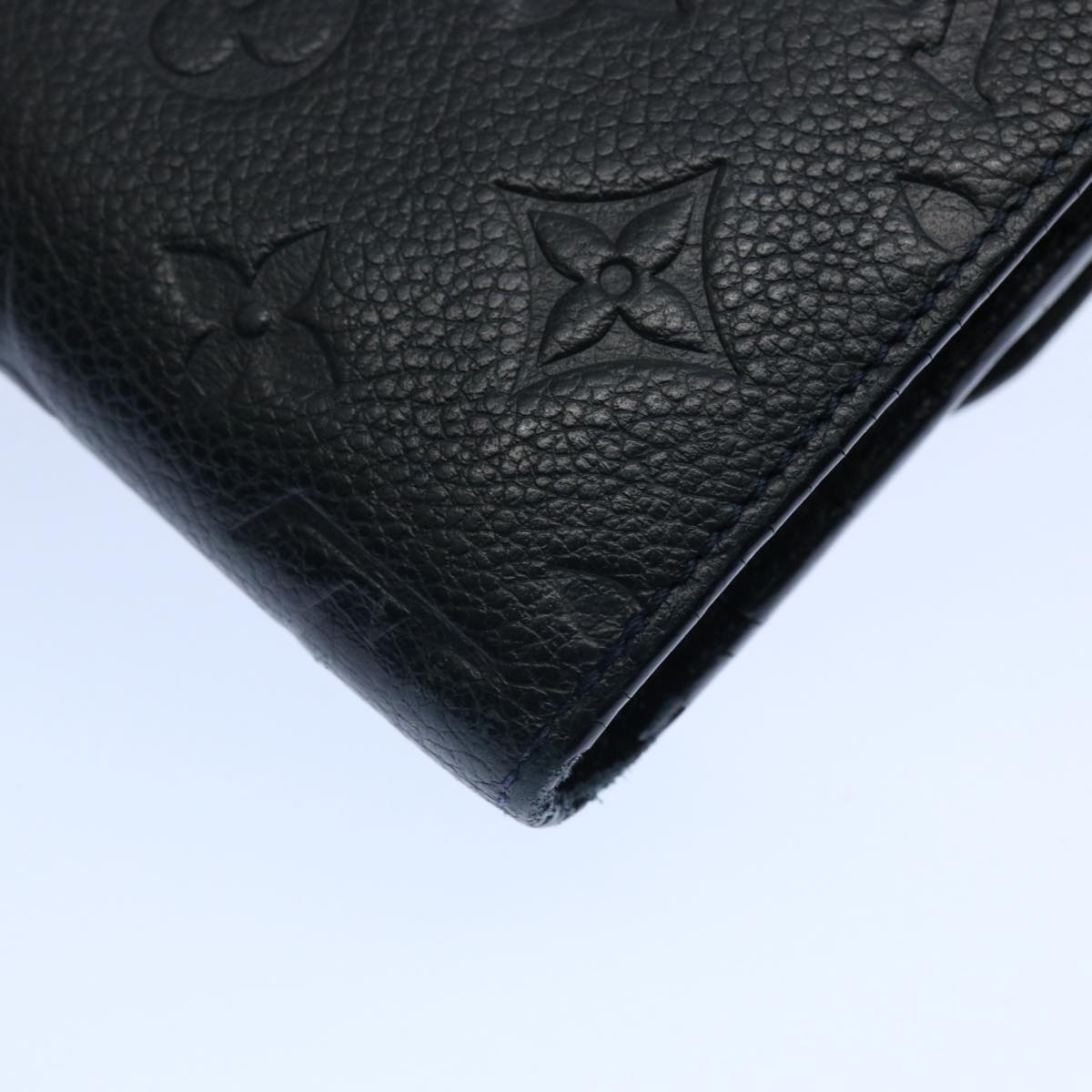 LOUIS VUITTON Empreinte Portefeuille Ville To Oze Navy M60258 LV Auth bs10746