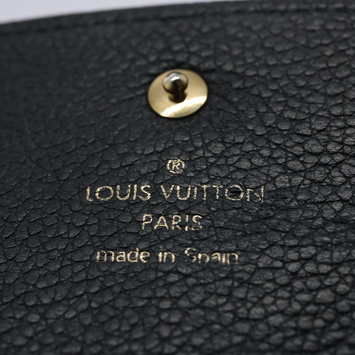 LOUIS VUITTON Empreinte Portefeuille Ville To Oze Navy M60258 LV Auth bs10746