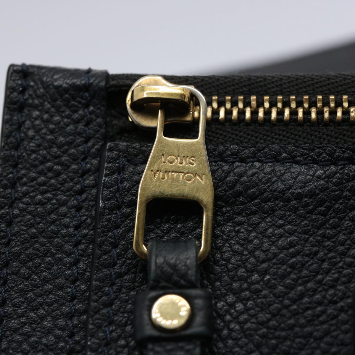 LOUIS VUITTON Empreinte Portefeuille Ville To Oze Navy M60258 LV Auth bs10746