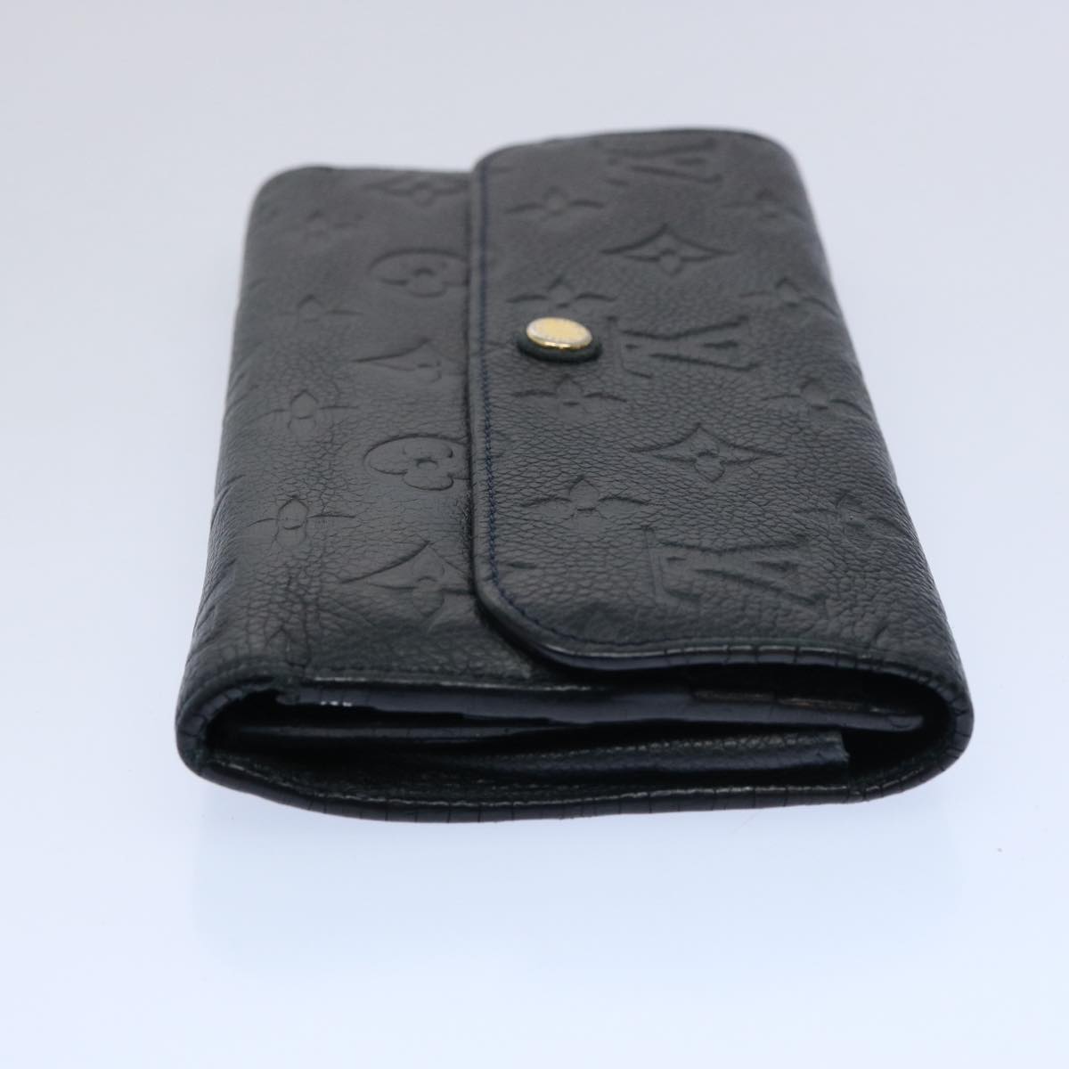 LOUIS VUITTON Empreinte Portefeuille Ville To Oze Navy M60258 LV Auth bs10746