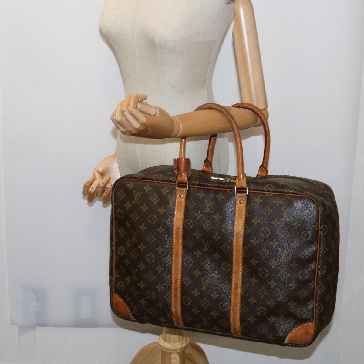 LOUIS VUITTON Monogram Sirius 45 Boston Bag M41408 LV Auth bs10748