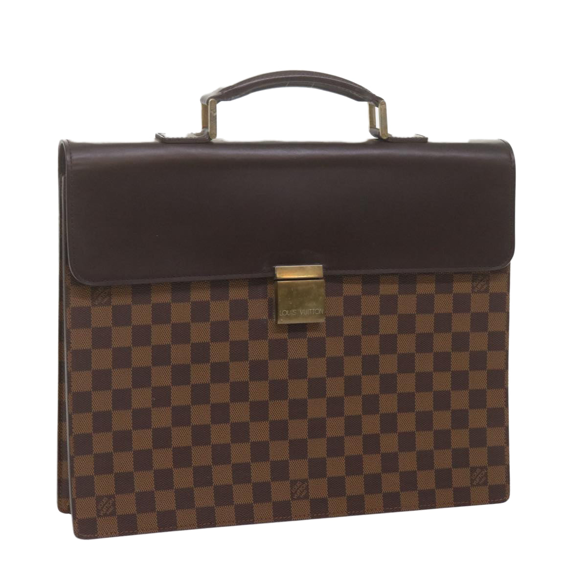 LOUIS VUITTON Damier Ebene Altona PM Briefcase N53315 LV Auth bs10767