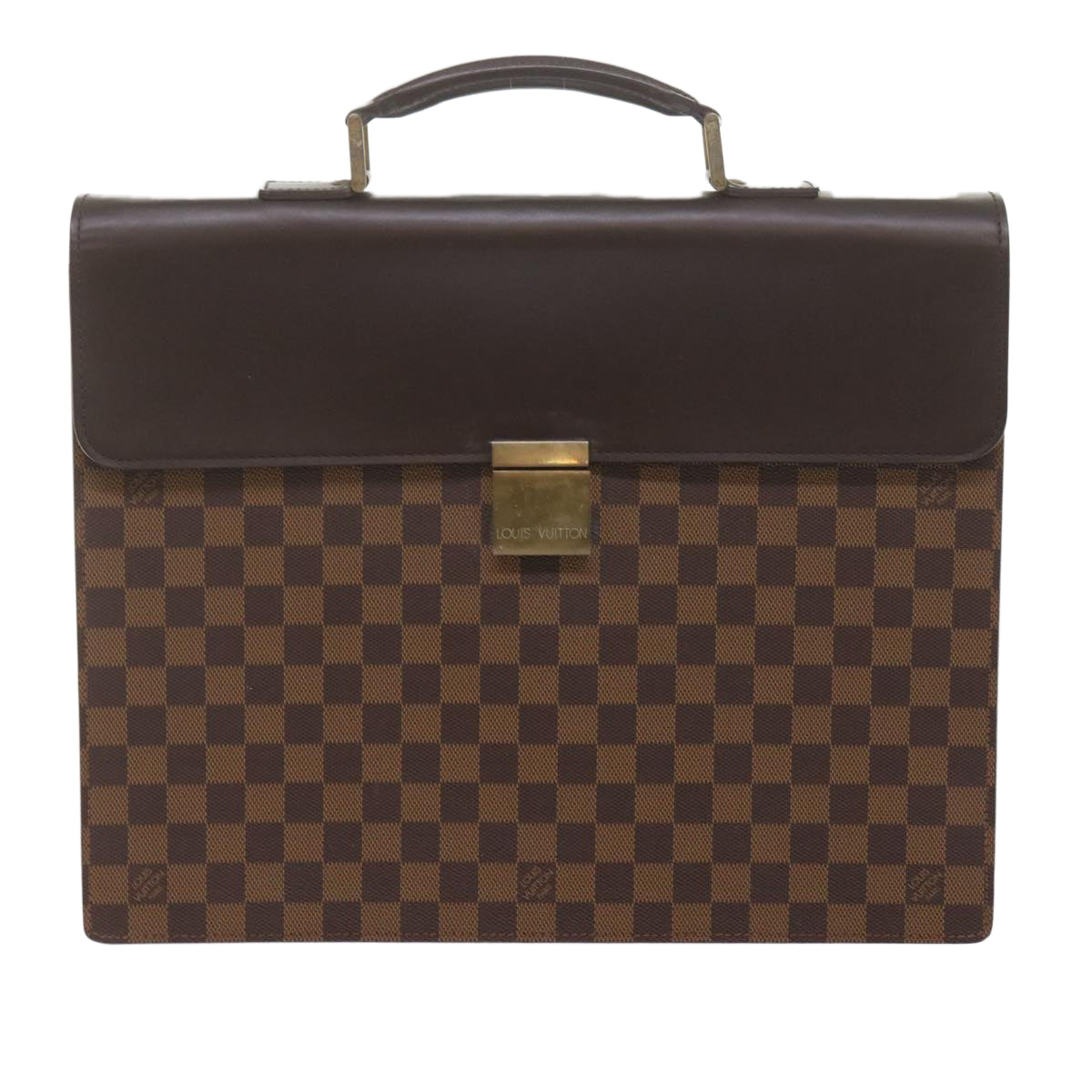 LOUIS VUITTON Damier Ebene Altona PM Briefcase N53315 LV Auth bs10767