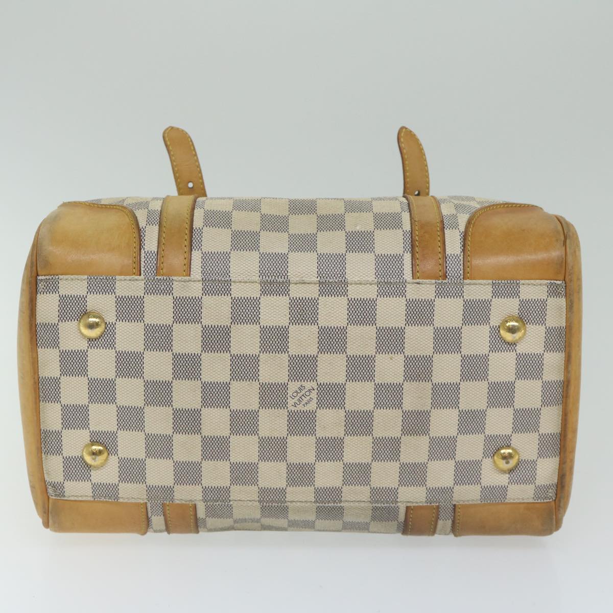 LOUIS VUITTON Damier Azur Berkeley Hand Bag N52001 LV Auth bs10857