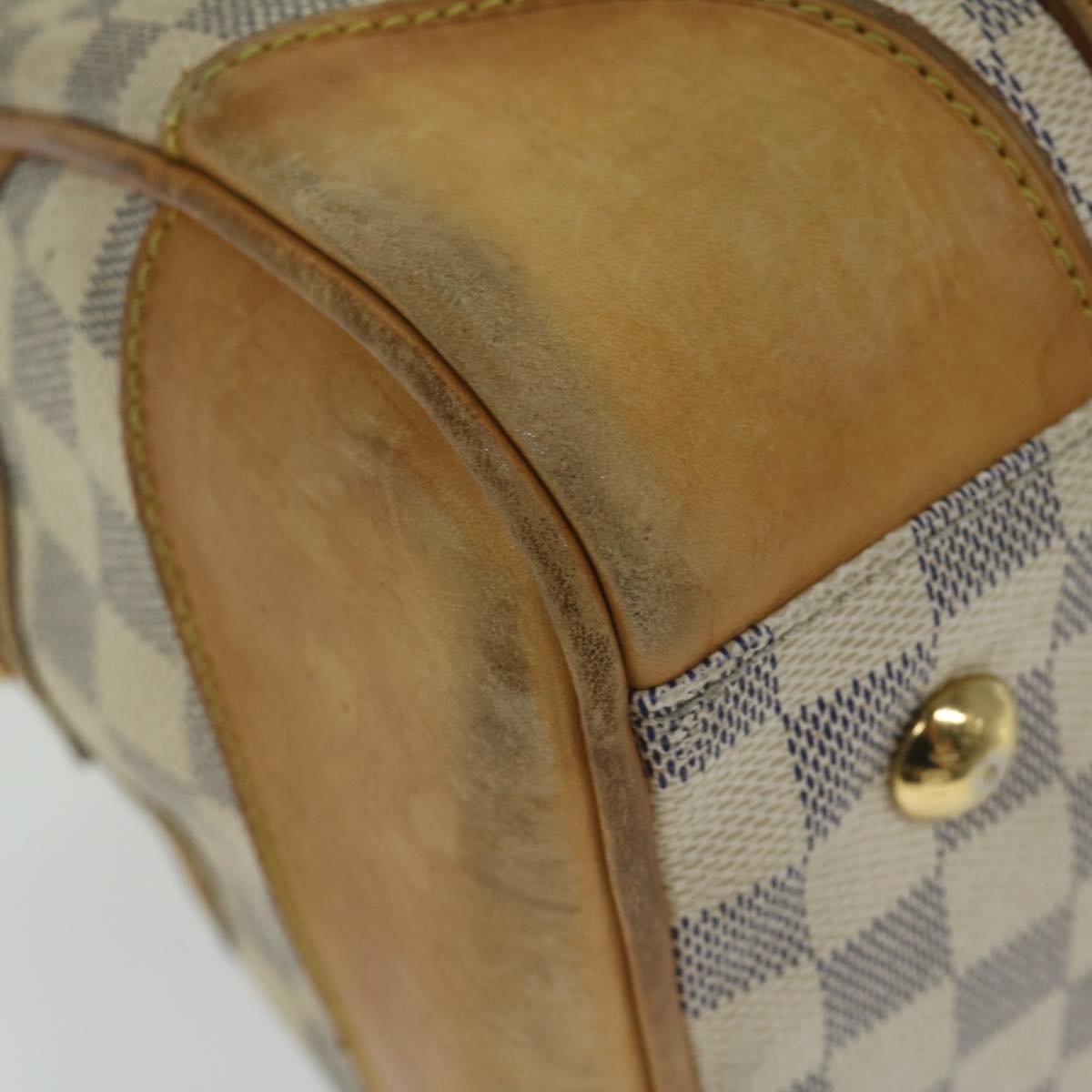 LOUIS VUITTON Damier Azur Berkeley Hand Bag N52001 LV Auth bs10857