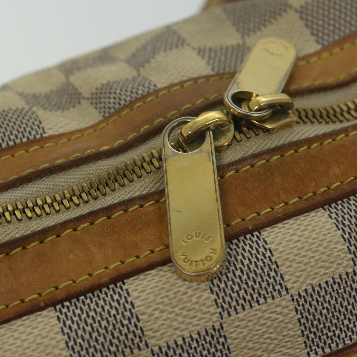 LOUIS VUITTON Damier Azur Berkeley Hand Bag N52001 LV Auth bs10857