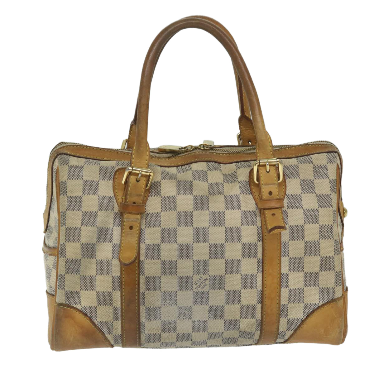 LOUIS VUITTON Damier Azur Berkeley Hand Bag N52001 LV Auth bs10857