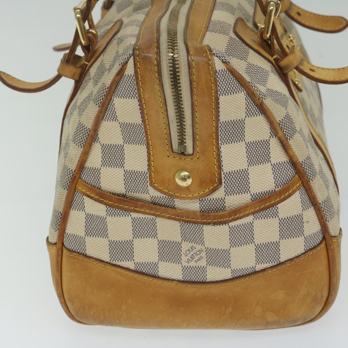 LOUIS VUITTON Damier Azur Berkeley Hand Bag N52001 LV Auth bs10857