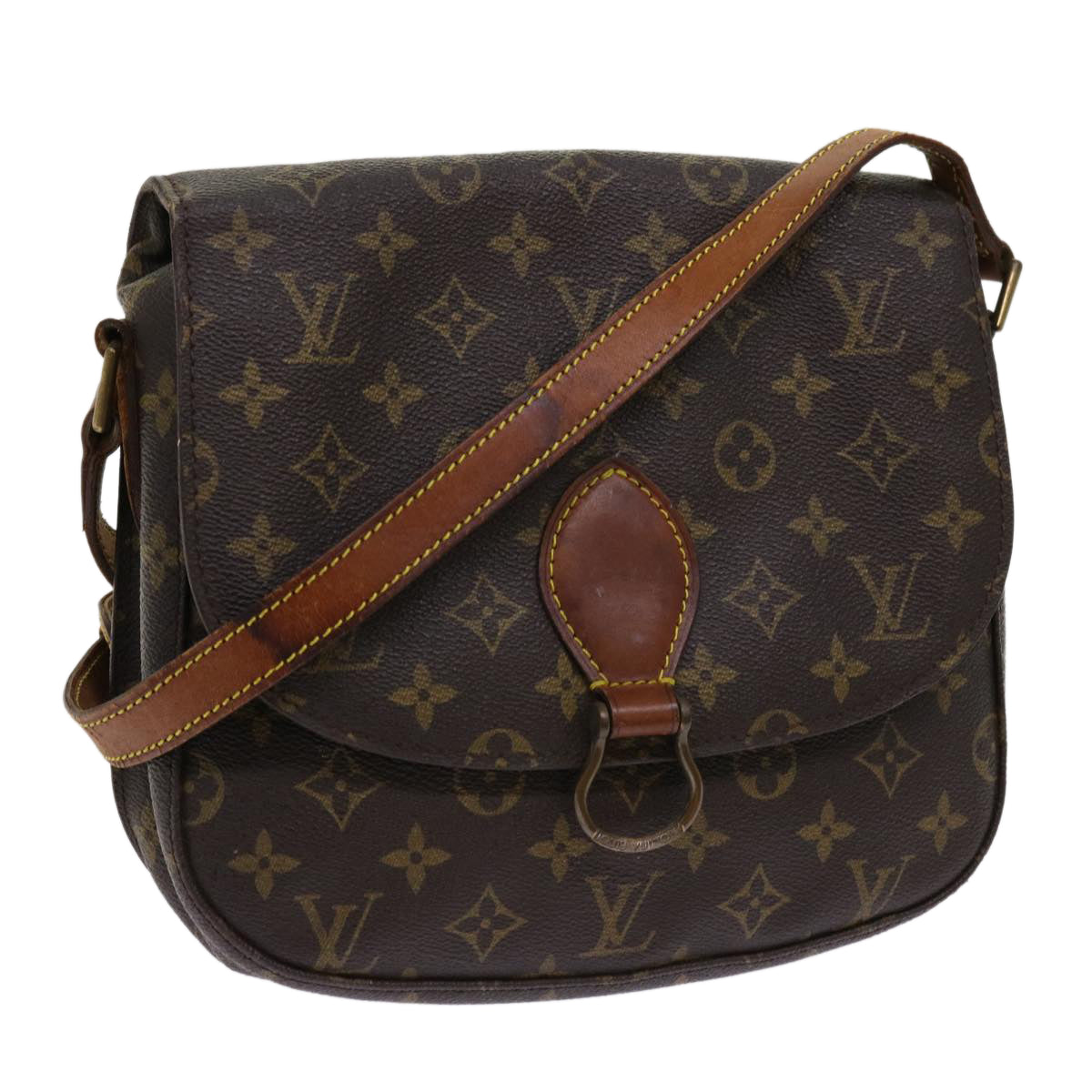 LOUIS VUITTON Monogram Saint Cloud GM Shoulder Bag M51242 LV Auth bs10867