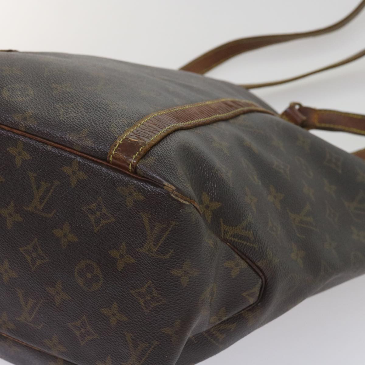 LOUIS VUITTON Monogram Sac Shopping Tote Bag M51108 LV Auth bs10873