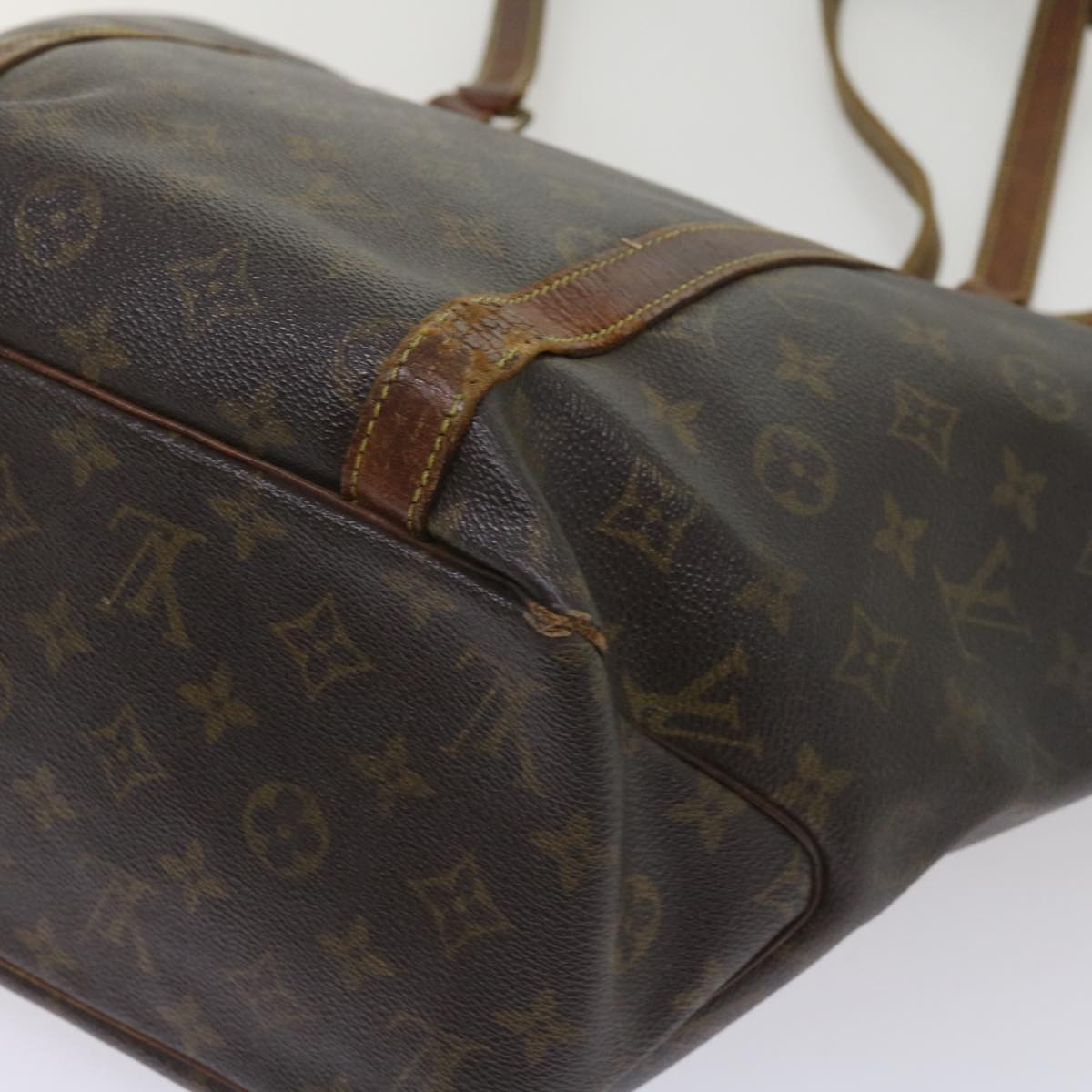 LOUIS VUITTON Monogram Sac Shopping Tote Bag M51108 LV Auth bs10873