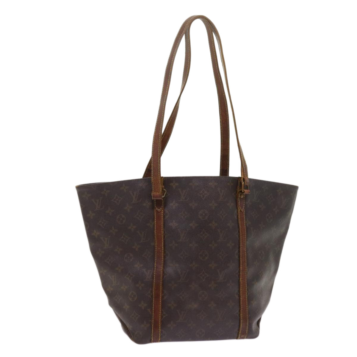 LOUIS VUITTON Monogram Sac Shopping Tote Bag M51108 LV Auth bs10873