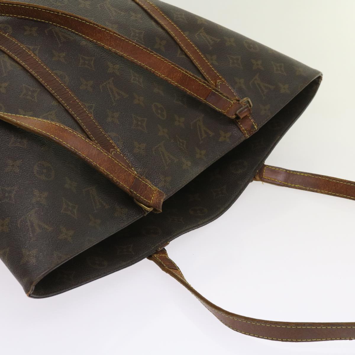 LOUIS VUITTON Monogram Sac Shopping Tote Bag M51108 LV Auth bs10873