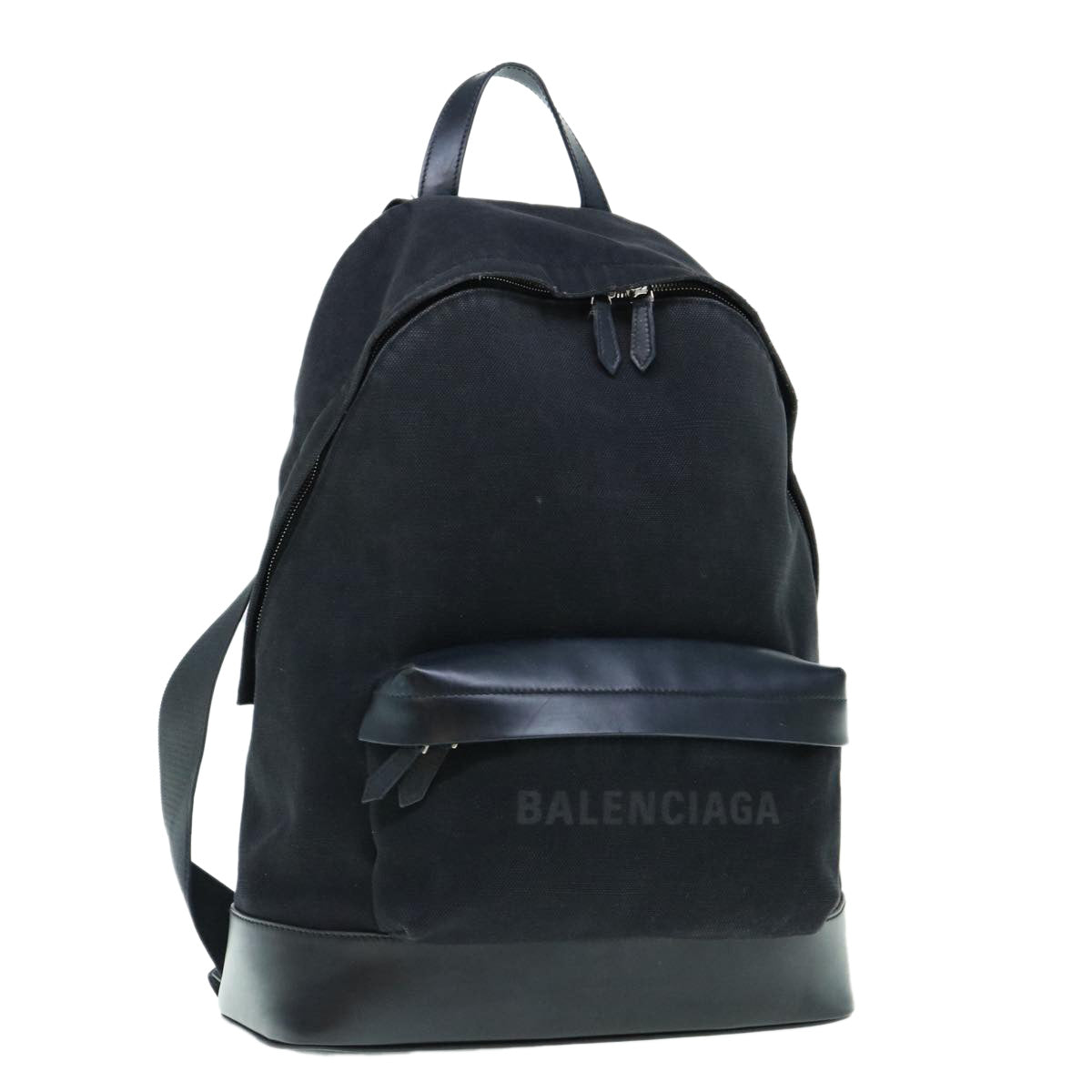 BALENCIAGA Backpack Canvas Black 392007 Auth bs10913