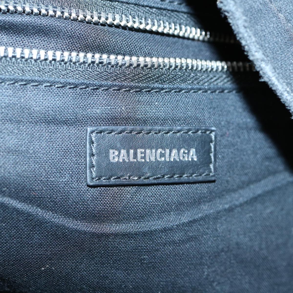 BALENCIAGA Backpack Canvas Black 392007 Auth bs10913