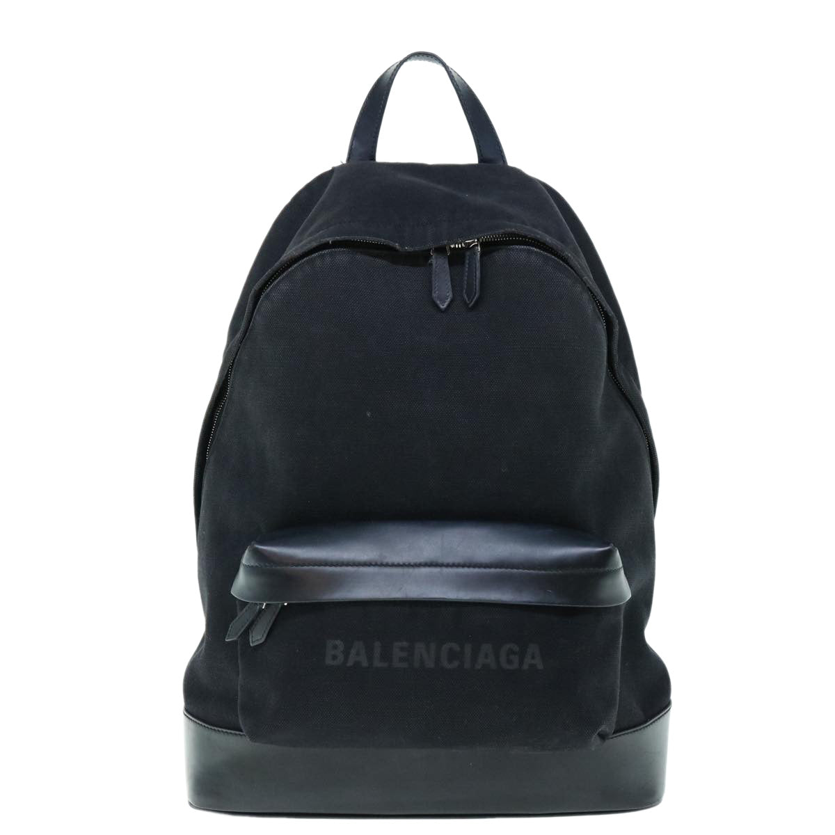 BALENCIAGA Backpack Canvas Black 392007 Auth bs10913