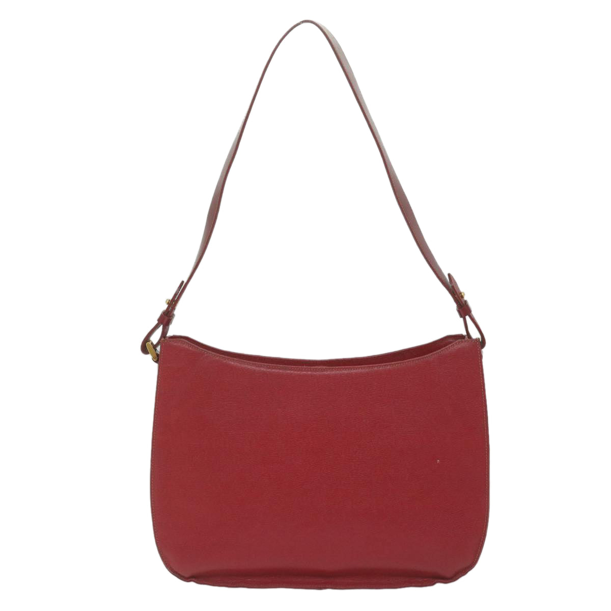 Burberrys Shoulder Bag Leather Red Auth bs10914