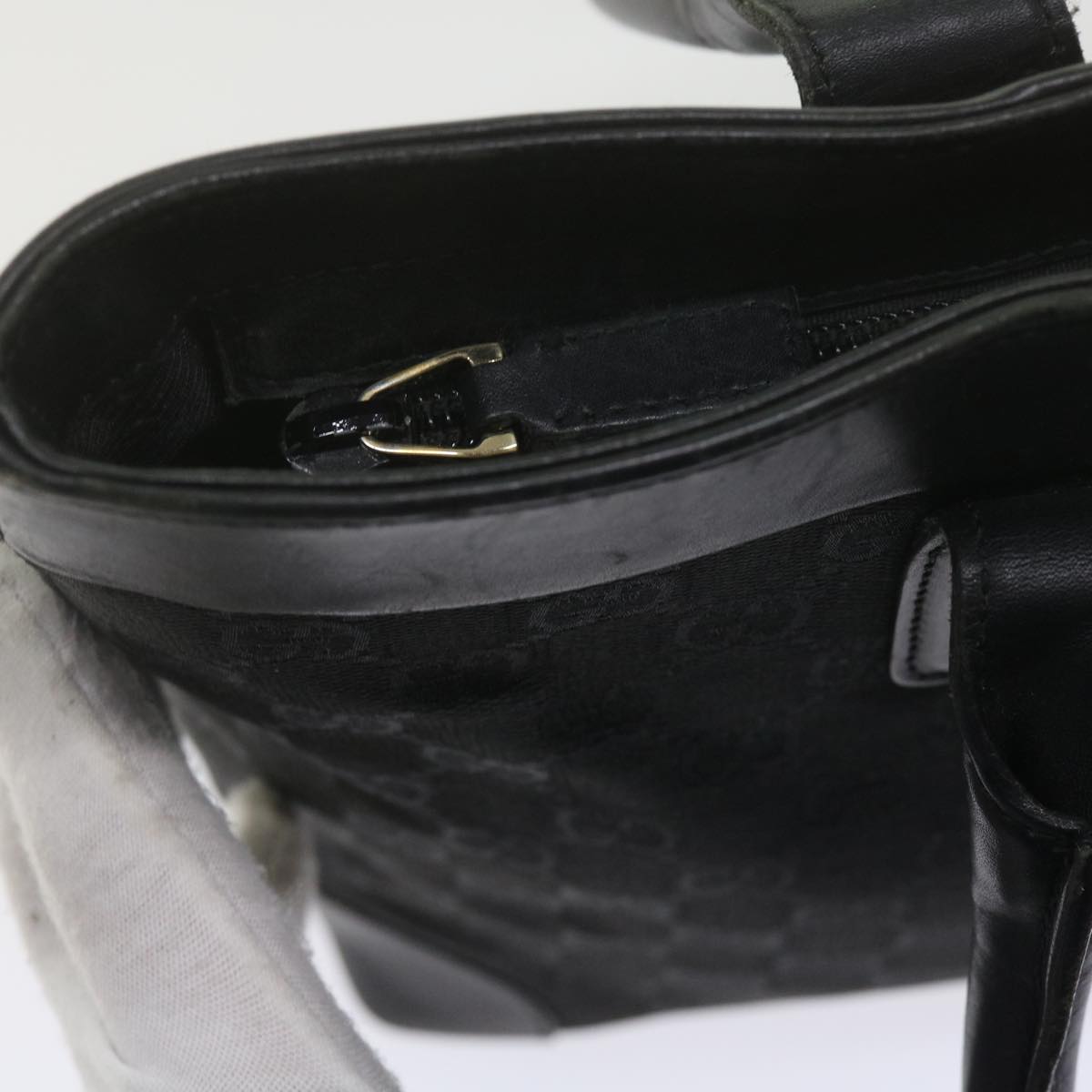 GUCCI GG Canvas Hand Bag Black 33890 Auth bs11023