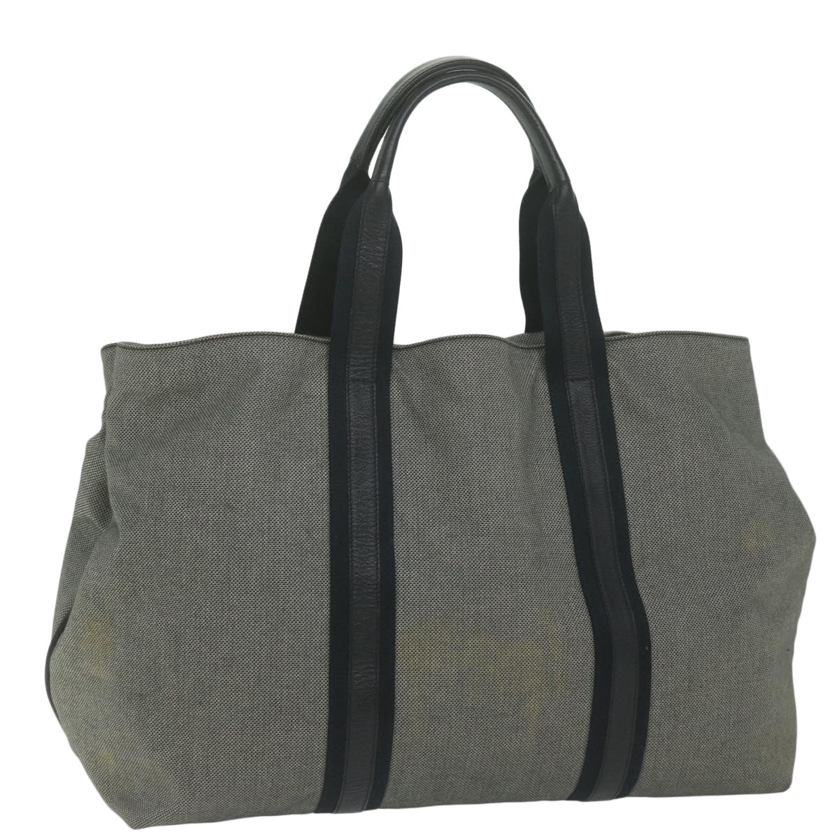 BOTTEGAVENETA Tote Bag Canvas Gray Auth bs11029