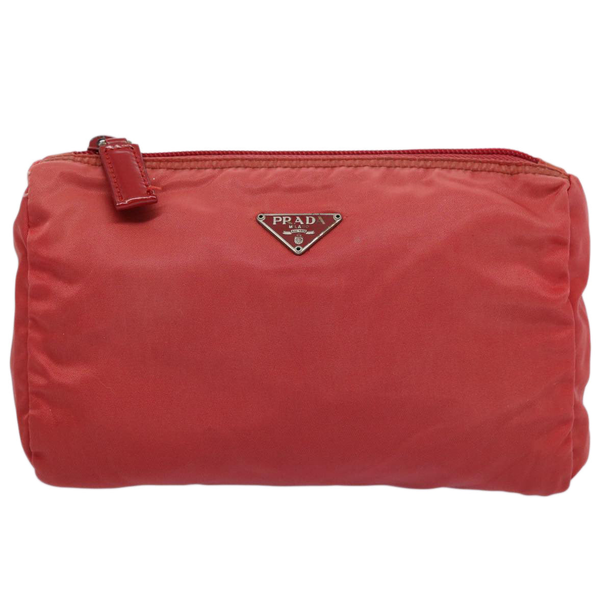 PRADA Pouch Nylon Red Auth bs11112