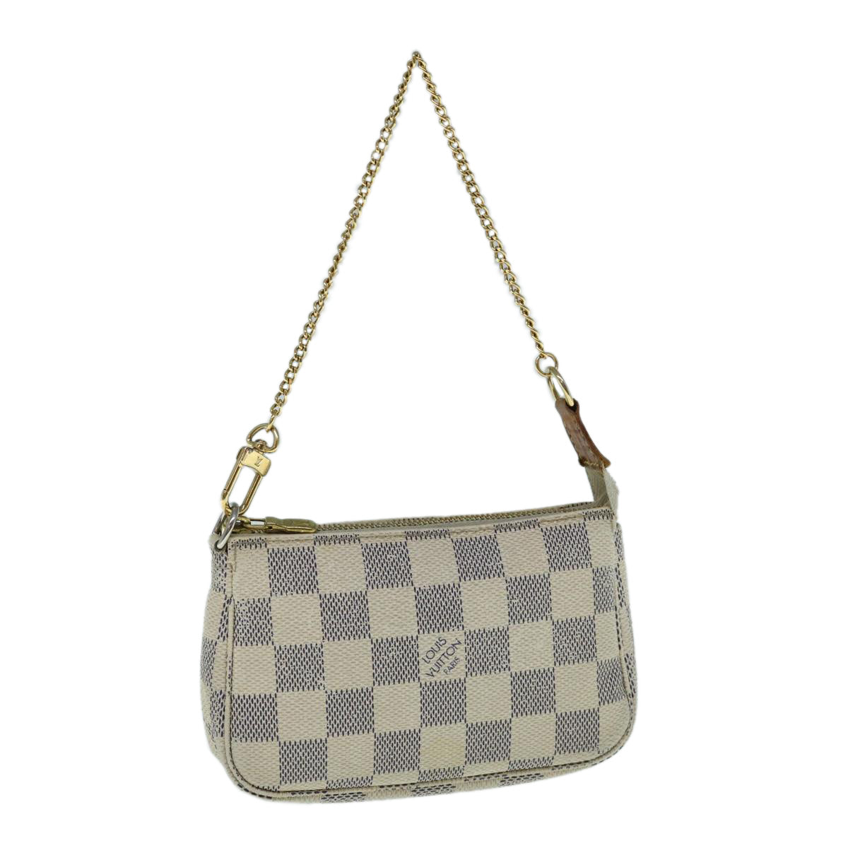 LOUIS VUITTON Damier Azur Mini Pochette Accessoires Pouch N58010 LV Auth bs11185