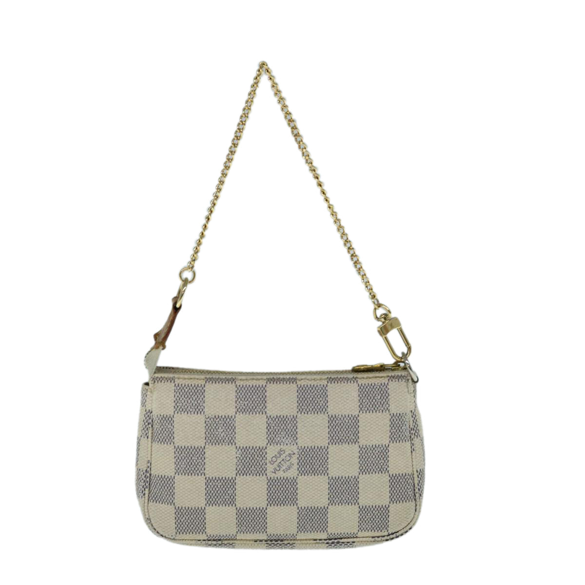 LOUIS VUITTON Damier Azur Mini Pochette Accessoires Pouch N58010 LV Auth bs11185