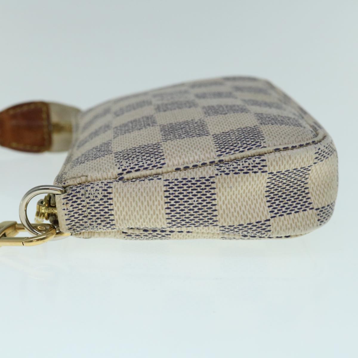 LOUIS VUITTON Damier Azur Mini Pochette Accessoires Pouch N58010 LV Auth bs11185