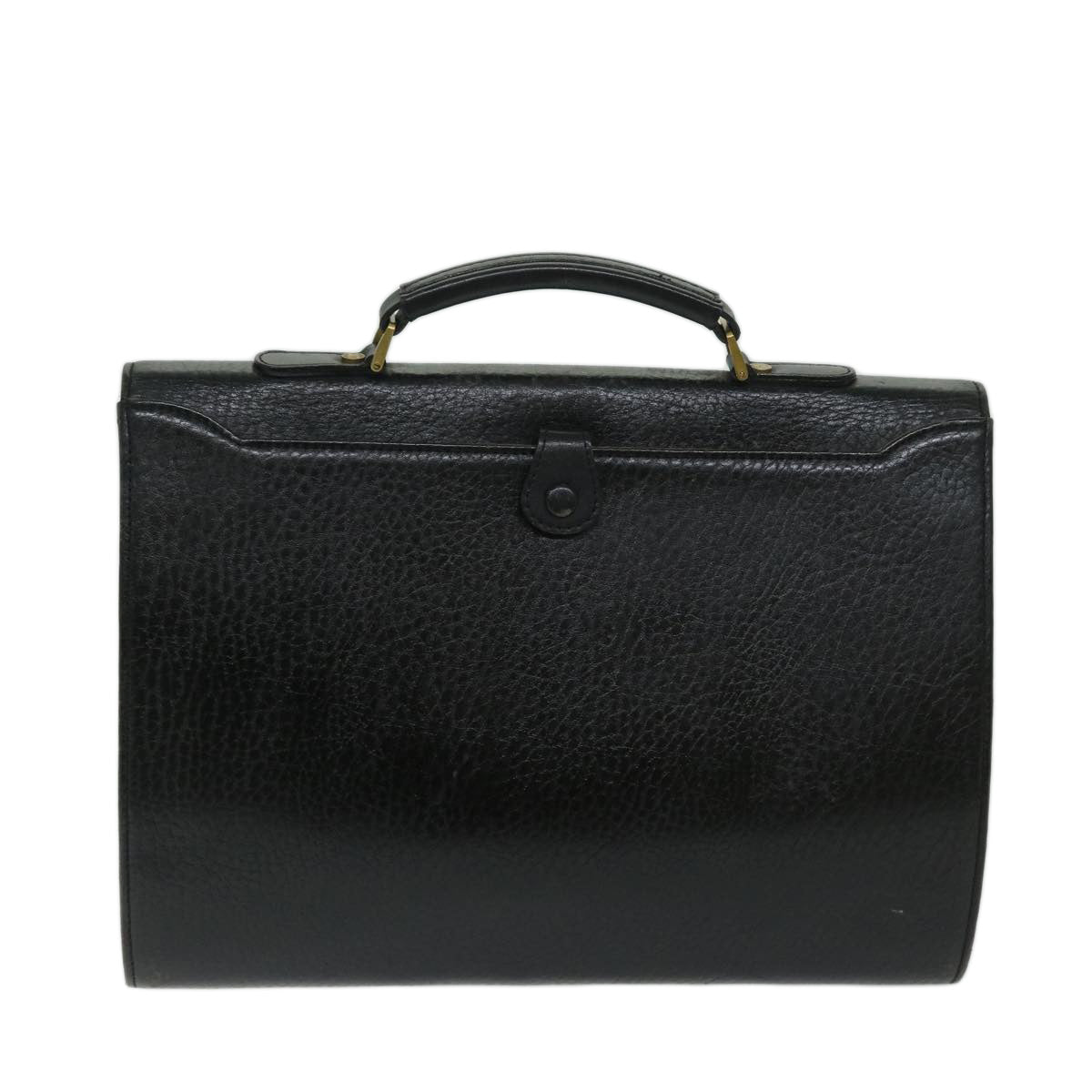 Burberrys Business Bag Leather Black Auth bs11219