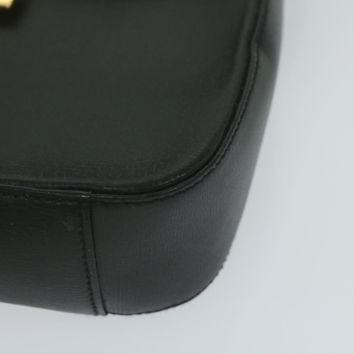 GIVENCHY Shoulder Bag Leather Black Auth bs11230