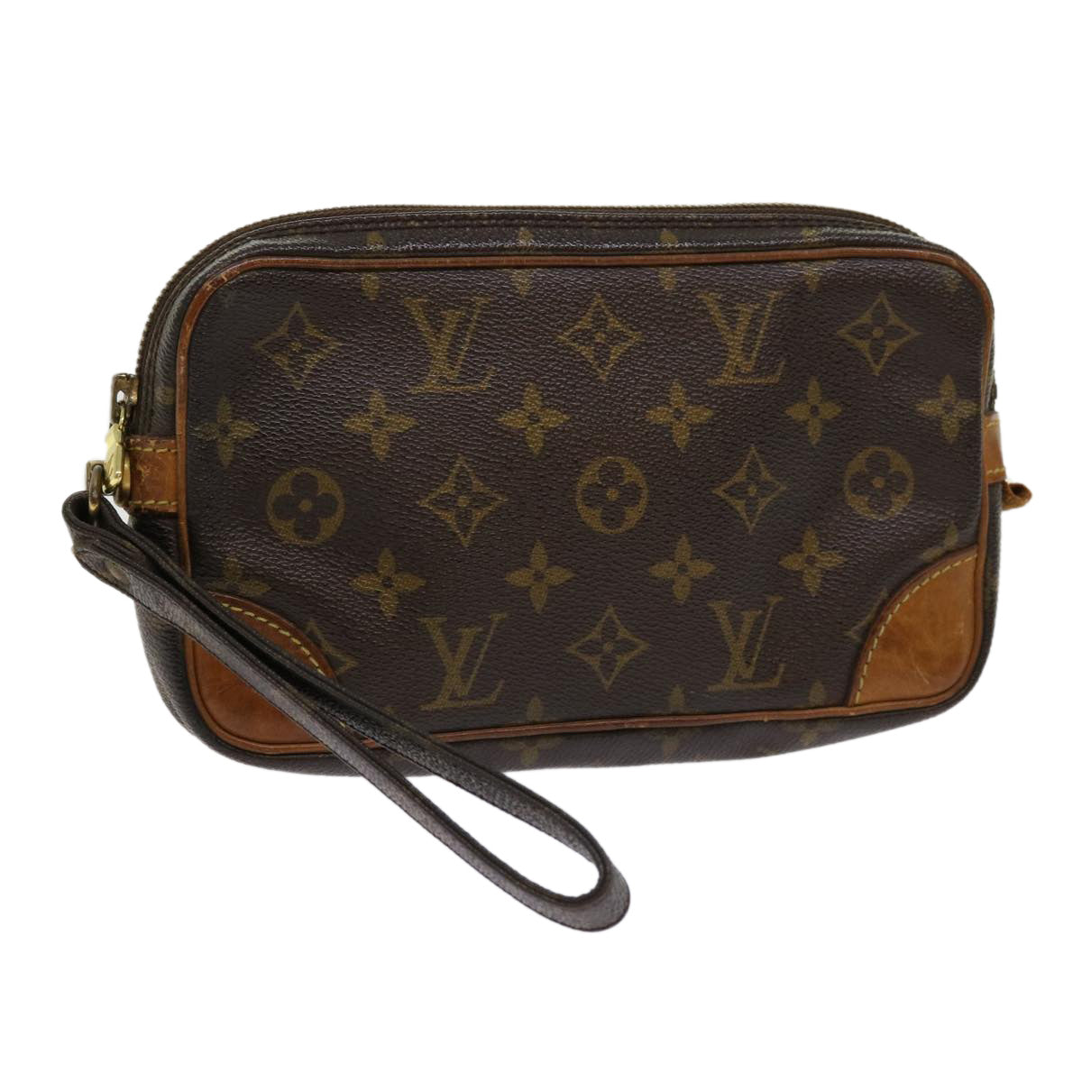 LOUIS VUITTON Monogram Marly Dragonne PM Clutch Bag M51827 LV Auth bs11239