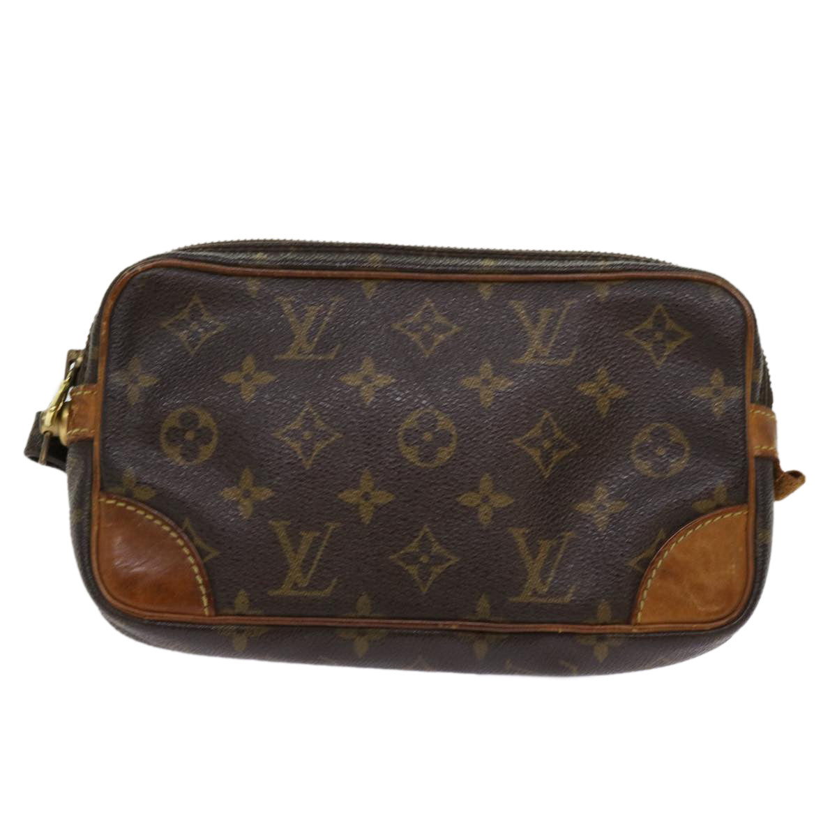 LOUIS VUITTON Monogram Marly Dragonne PM Clutch Bag M51827 LV Auth bs11239