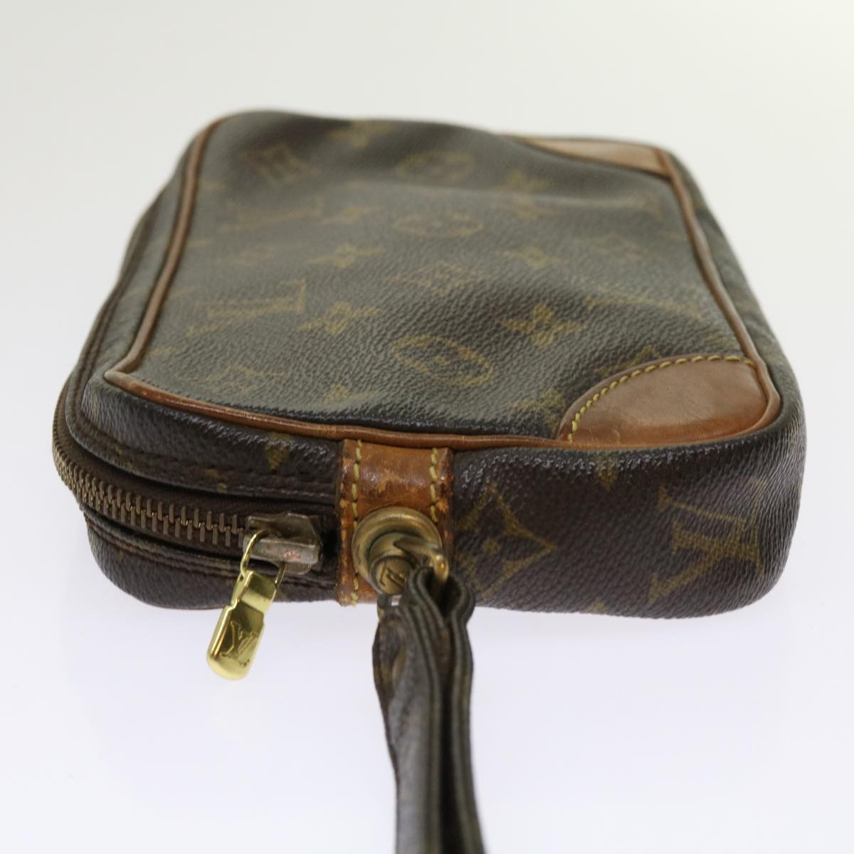 LOUIS VUITTON Monogram Marly Dragonne PM Clutch Bag M51827 LV Auth bs11239