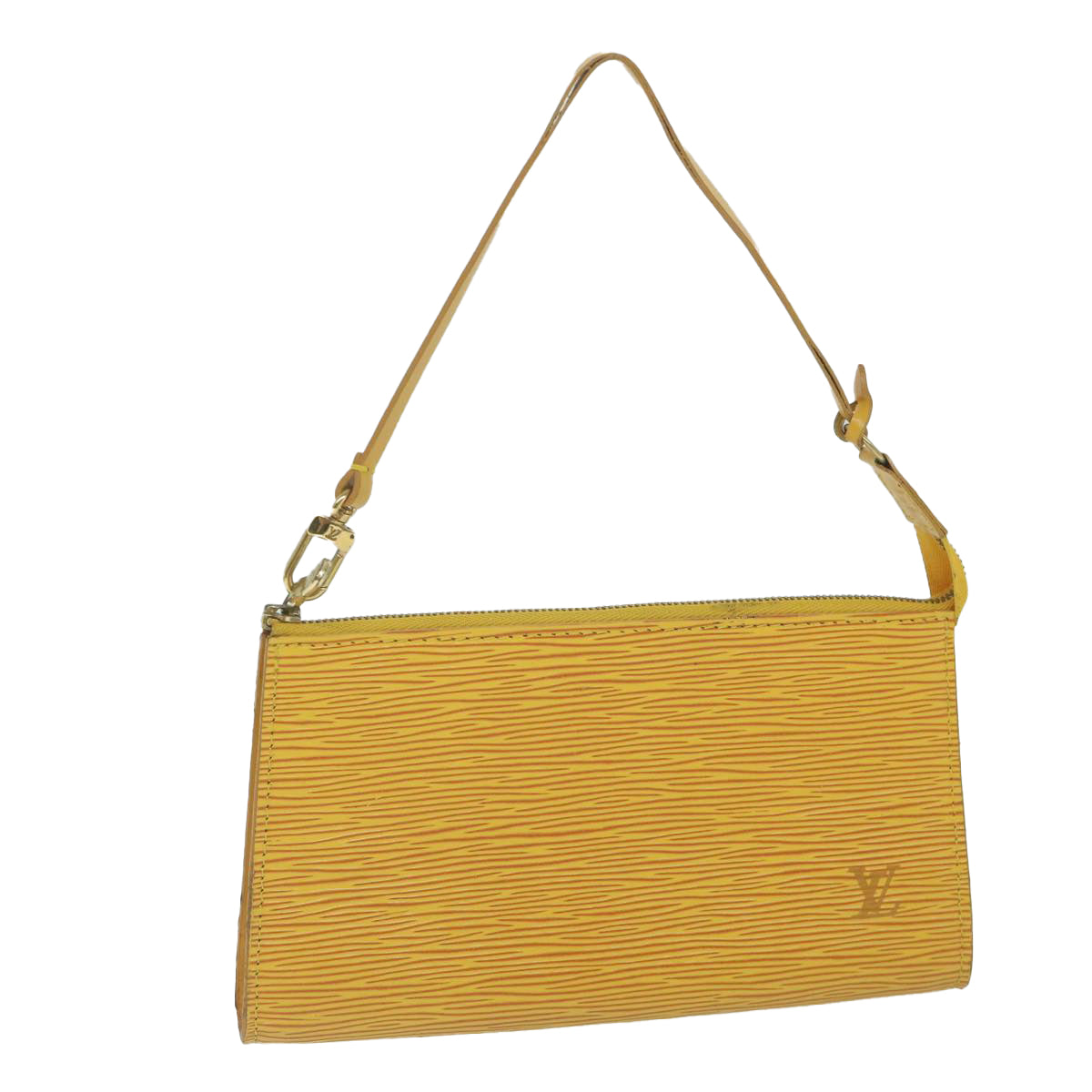 LOUIS VUITTON Epi Pochette Accessoires Pouch Yellow M52989 LV Auth bs11242