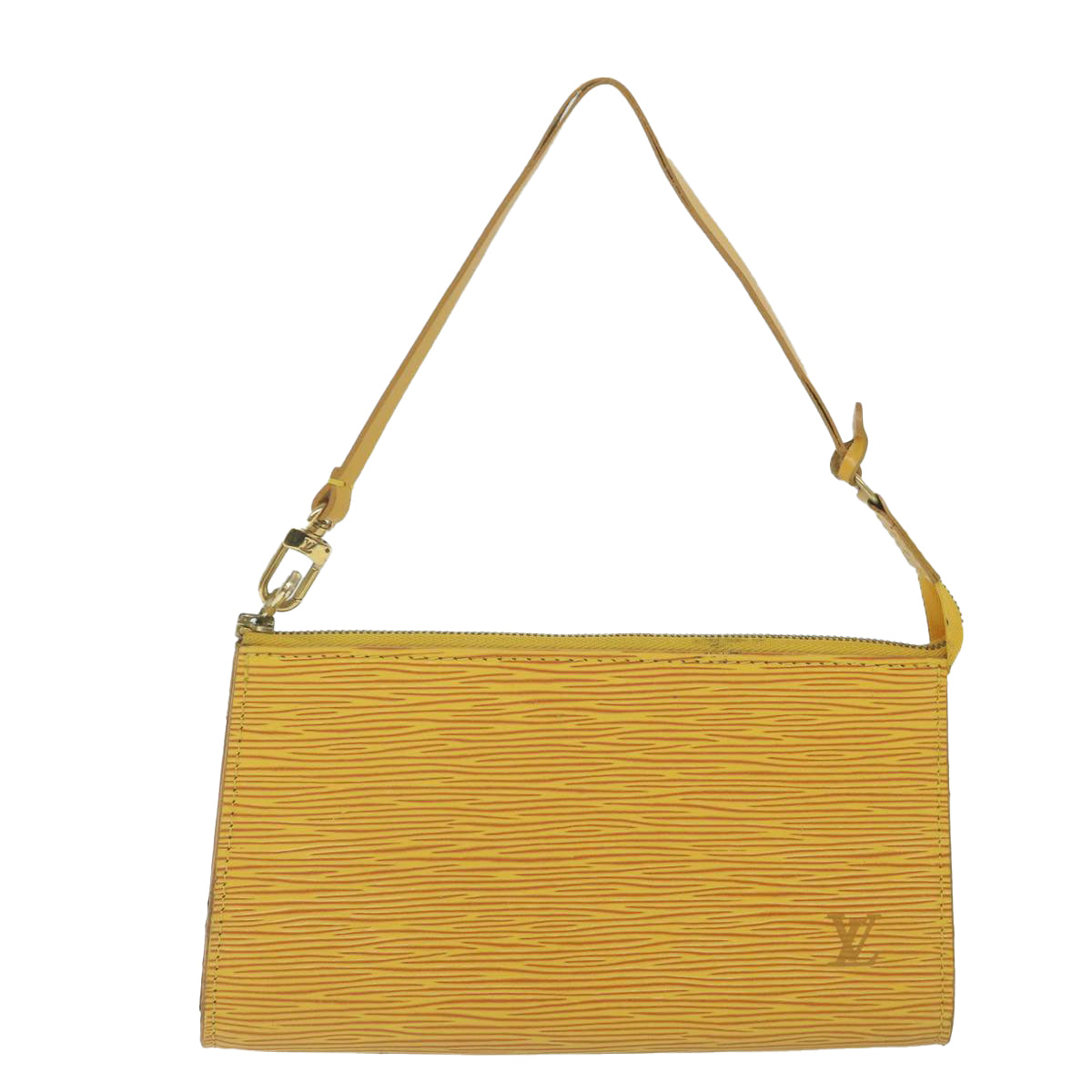 LOUIS VUITTON Epi Pochette Accessoires Pouch Yellow M52989 LV Auth bs11242