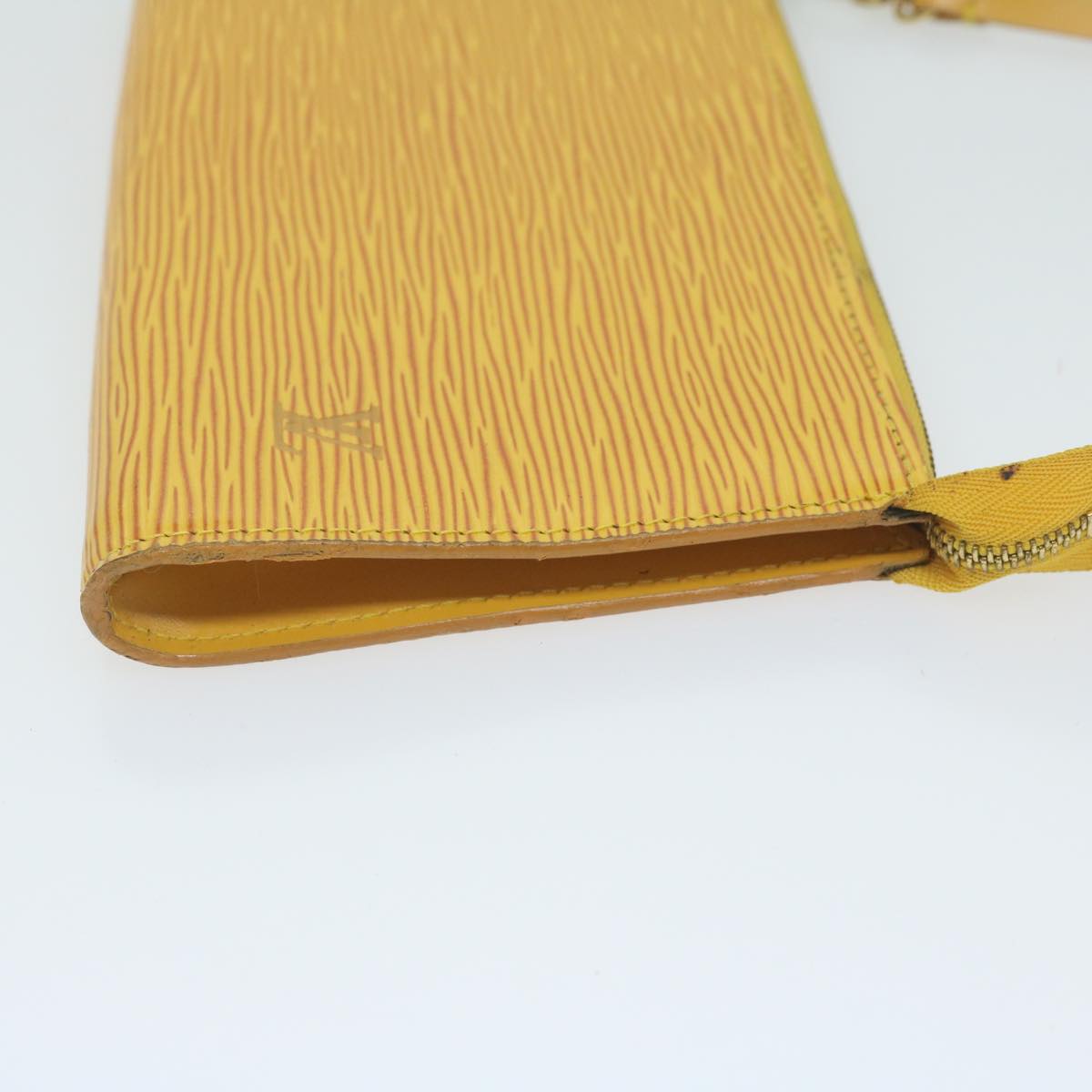 LOUIS VUITTON Epi Pochette Accessoires Pouch Yellow M52989 LV Auth bs11242