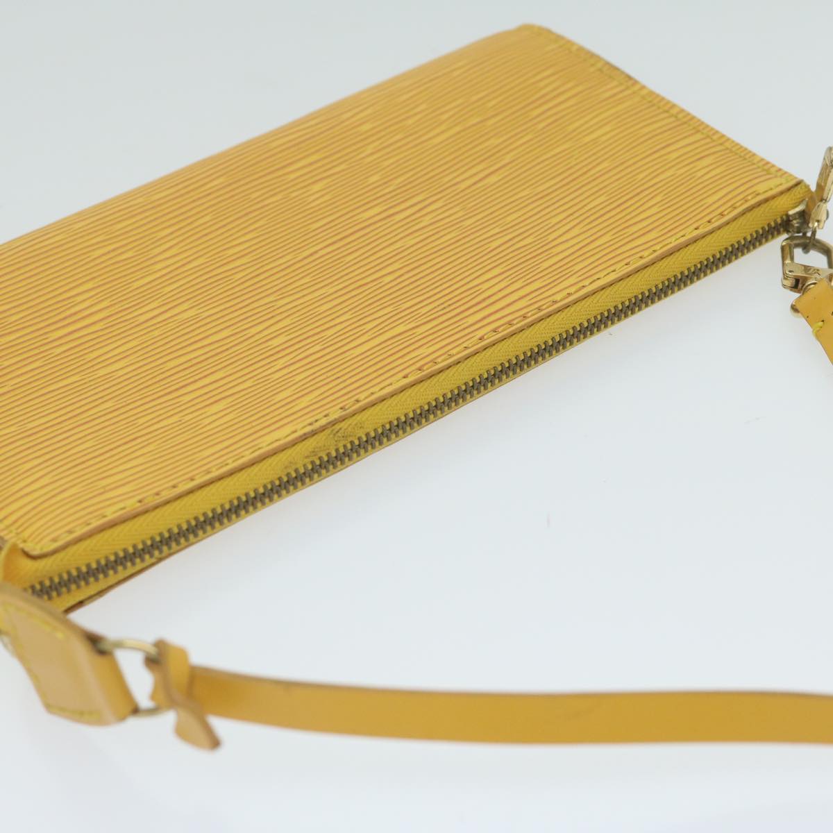 LOUIS VUITTON Epi Pochette Accessoires Pouch Yellow M52989 LV Auth bs11242