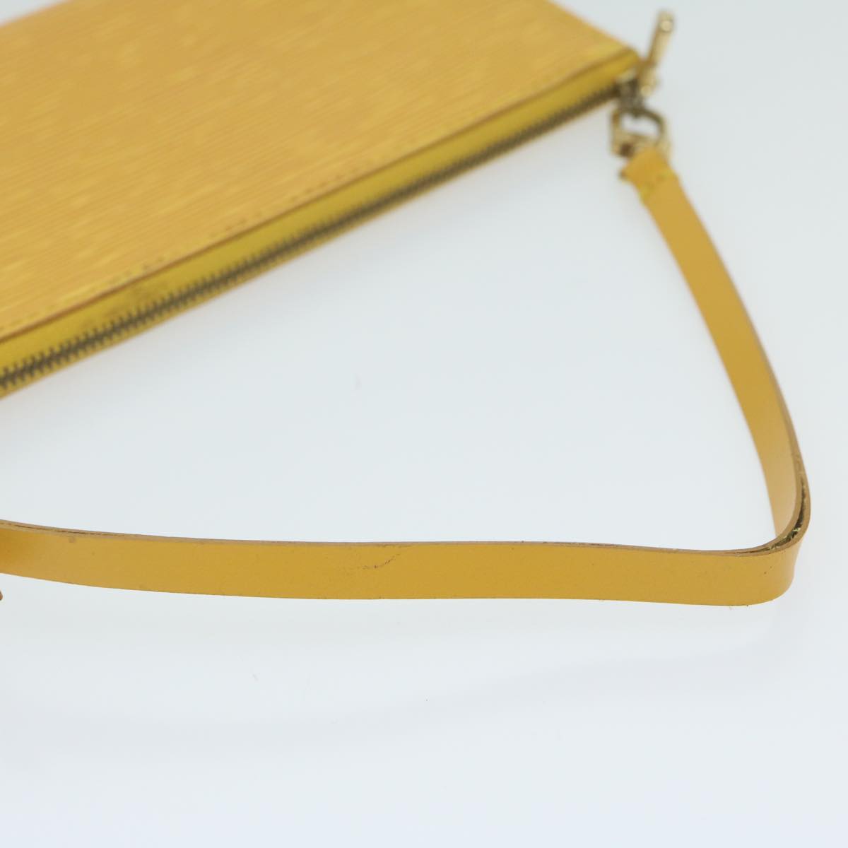 LOUIS VUITTON Epi Pochette Accessoires Pouch Yellow M52989 LV Auth bs11242